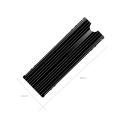 M.2 Heatsink SSD Cooler, Double-Sided Heat Sink with Thermal Silicone pad for PS5/PC PCIE NVME M.2 SSD - Black