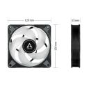 Arctic P12 PWM PST A-RGB 120 mm A-RGB PWM Fan with Cable Splitter - Black