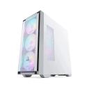 Segotep Gank 360 RGB Full-Tower E-ATX Desktop Gaming Computer PC Case (No Fan Included) - White 