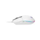 Logitech G102 Light Sync Gaming Wired Mouse with Customizable RGB Lighting, 6 Programmable Buttons, Gaming Grade Sensor, 8k DPI Tracking,16.8m Color, Light Weight, Wired - White