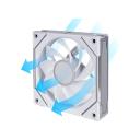 Lian Li UNI Fan SL-Infinity 120 Reverse Blade-Single Pack-ARGB Fan-Daisy-Chain Design-Infinity Mirror-Cable Management-Customizable Lighting Effects-White