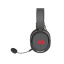 Redragon H858 Arrow Wireless 2.4G/BT/USB 3 Mode Over-Ear Headphones Gaming Headset - Black