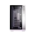 Lian Li O11 Dynamic Midi Tower, Tempered Glass (White) + Lian Li UNI Fan SL120 V2 RGB 2*Triple Pack (White)