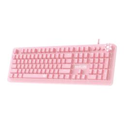 Fantech MAX CORE MK852 SAKURA EDITION RGB Gaming Mechanical Keyboard, OUTEMU BLUE SWITCH, Double SHOT KeyCaps, Full Size, MACRO Support, ALL KEYS ANTI GHOSTING - Pink