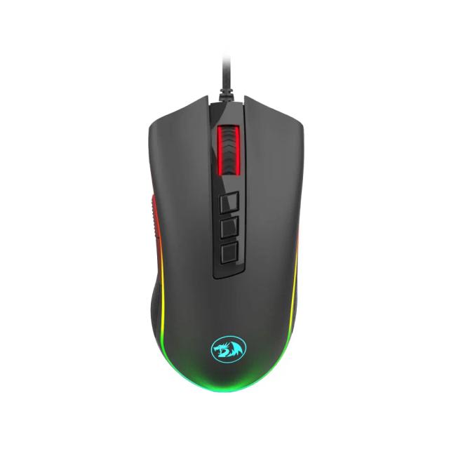 Redragon COBRA M711-FPS Flawless sensor, LK Optical Switch , 24000DPI Gaming Mouse, 16.8 Million RGB backlight, 7 Programmable Buttons, Black, Wired