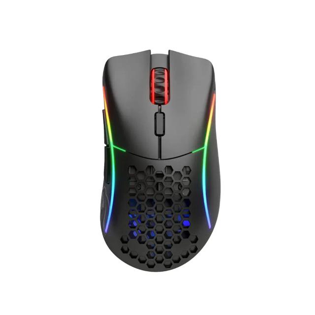 Glorious Model D Minus Wireless Gaming Mouse - RGB Mouse Wireless - 69g Superlight Mouse - Ergonomic Computer Mouse - Honeycomb Mouse - Matte Black