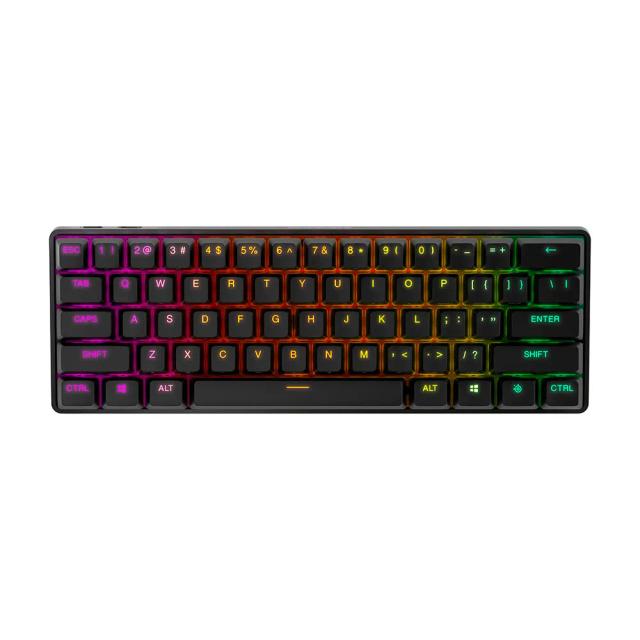 SteelSeries Apex Pro Mini Wireless Mechanical Gaming Keyboard – Adjustable Actuation – Compact 60% Form Factor – RGB – PBT Keycaps – Bluetooth 5.0 – 2.4GHz – USB-C
