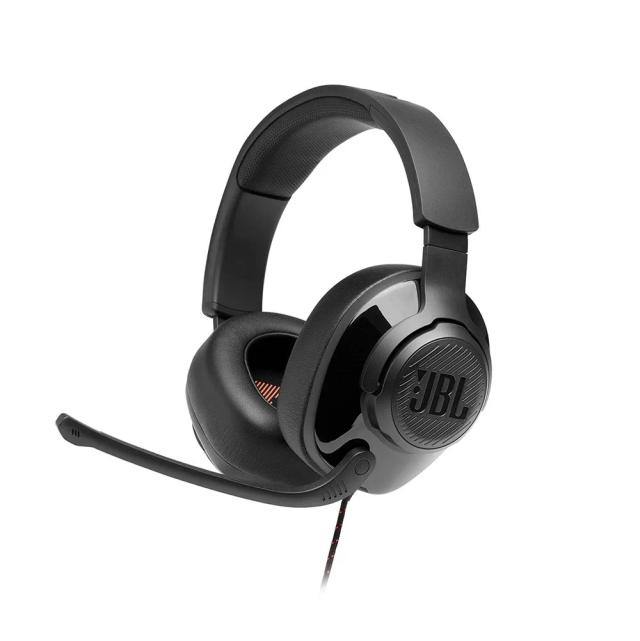 JBL Quantum 200 Wired Over-Ear Gaming Headset with Microphone, Multi-Platform, THX Spatial, Light, 3.5mm - Black