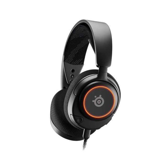 SteelSeries Arctis Nova 3 Multi-Platform RGB Gaming Headset - On-Ear Control - Signature Arctis Sound - ClearCast Gen 2 Mic - PC, PS5/PS4, Xbox Series X|S, Switch, Mobile, Wired - Black