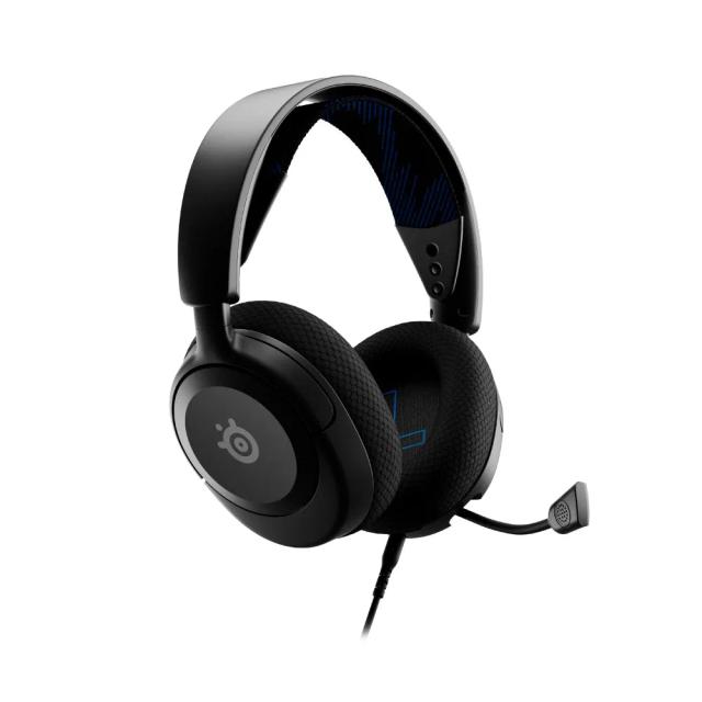 SteelSeries New Arctis Nova 1P Multi-System Gaming Headset — Hi-Fi Drivers — 360° Spatial Audio — Comfort Design — Durable — Lightweight — Noise-Cancelling Mic — PS5/PS4, PC, Xbox, Switch - Wired - Black
