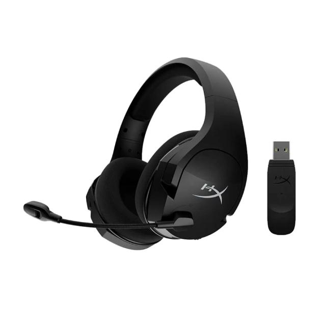 HyperX Cloud Stinger Core – Wireless Lightweight Gaming Headset,7.1 Surround, 17hr Battery, Over Ear Control, 2.4Ghz, DTS Headphone:X spatial audio, Noise Cancelling Microphone, For PC, Black - Open Box