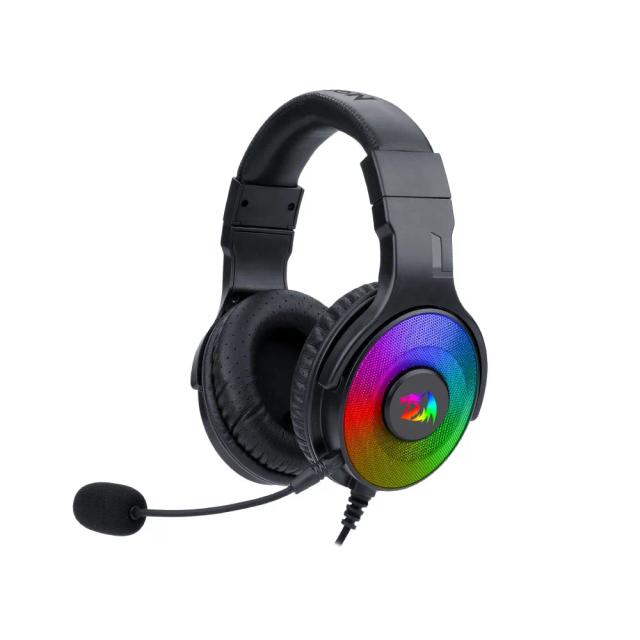 Redragon Pandora H350 RGB Wired Gaming Headset, Dynamic RGB Backlight - Stereo Surround-Sound - 50MM Drivers - Detachable Microphone, Over-Ear Headphones Works with PC/PS4/XBOX One/NS