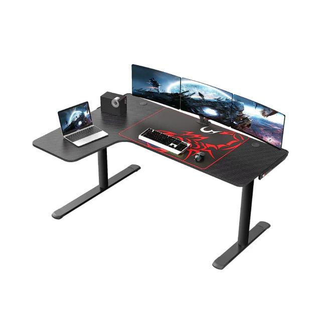 Eureka Ergonomic ERK-L60L-B-V2 L Shaped Gaming Desk, 60 Inch L60 Home Office Corner PC Computer Gamer Table Large Writing Workstation Gifts w Mouse Pad Cable Management, Space Saving, Easy to Assemble, Left, Black