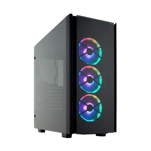 Corsair Obsidian Series 500D RGB SE Premium Mid-Tower Case, 3 RGB Fans, Smoked Tempered Glass, Aluminum Trim, Integrated Commander PRO fan and lighting controller 