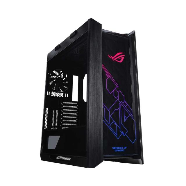 Asus ROG Strix Helios GX601 RGB Mid-Tower Computer Case for up to EATX Motherboards with USB 3.1 Front Panel, Smoked Tempered Glass, Brushed Aluminum and Steel Construction, and Four Case Fans, Black