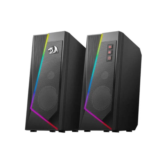 Redragon GS520 Anvil RGB Desktop Speakers, 2.0 Channel PC Computer Stereo Gaming Speaker with 6 Colorful LED Modes