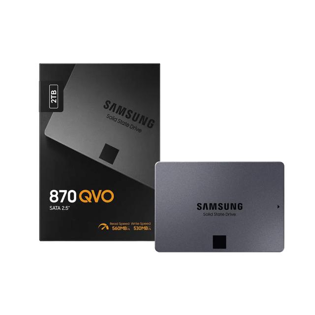 Samsung 870 QVO SATA III SSD 2TB 2.5" Internal Solid State Drive, Upgrade Desktop PC or Laptop Memory and Storage for IT Pros, Creators