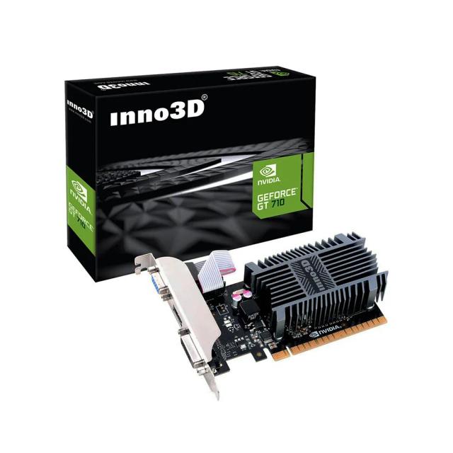 INNO3D Nvidia GeForce GT 710 2GB SDDR3 LP Low Profile Video Graphics Card HDMI DVI VGA Single Slot