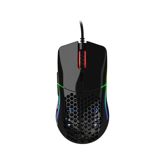 Glorious Gaming Model O Wired Gaming Mouse, 12K DPI, 67g Superlight Honeycomb Design, RGB, Pixart 3360 Sensor, Omron Switches, Ambidextrous - Glossy Black