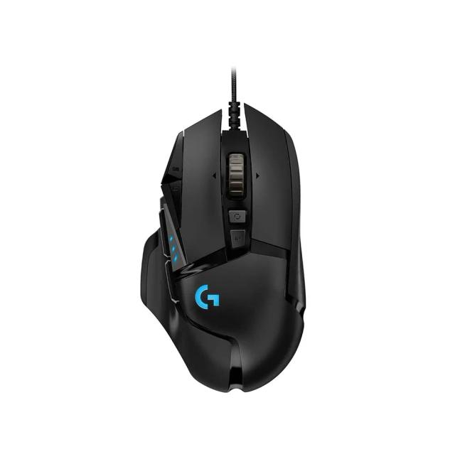 Logitech G502 HERO High Performance Wired Gaming Mouse, HERO 25K Sensor, 25,600 DPI, RGB, Adjustable Weights, 11 Programmable Buttons, On-Board Memory, PC/Mac - Black