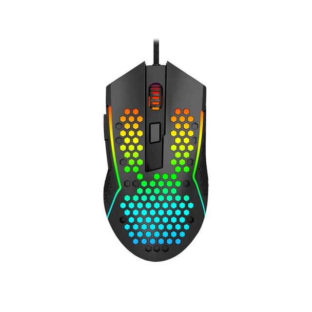 Redragon M987P-K Reaping Elite USB Wired Lightweight RGB Gaming Mouse 32000 DPI Programmable Ultralight Honeycomb Mouse