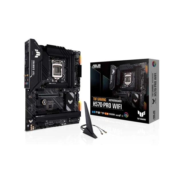 ASUS TUF Gaming H570-PRO D4 WiFi 6 LGA1200 (Intel 11th/10th Gen) ATX Gaming Motherboard (PCIe 4.0, WiFi 6, 2.5Gb LAN, 3xM.2 Slots, 8+1 Power Stages, Front Panel TypeC Connector, Thunderbolt 4 Support)