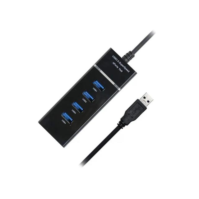 High Speed USB 3.0 Hub, 4-Port With 1.2m Long Type-A Connector, Model 303