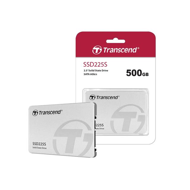Transcend SSD225S, 500GB Internal 2.5 Inch, SATA3, 0.3 inches (7mm) SSD