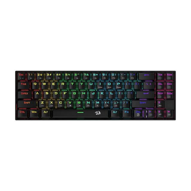 Redragon Deimos K599 Wireless TKL Mechanical Keyboard, Outemu Brown Tactile Switches, How-Swappable, 2 Mode Connectivity 2.4GHz Dongle/Wired, 1.8m Cable, Black | K599-KBS