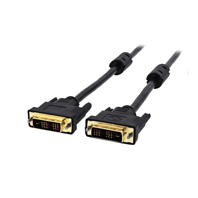 DVI-D Single Male to Male Monitor Cable for PC TV 18 pin, 10m - Black