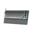 Redragon Shaco K641G-GW-RGB 60% Aluminum Hot-Swappable Mechanical Wired Gaming Keyboard - Grey - Red Switch