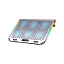 ICE COOREL A17 RGB Alloy Laptop Cooling Pad Stand Base 6 Fans Adjustable Speed - up to 15"