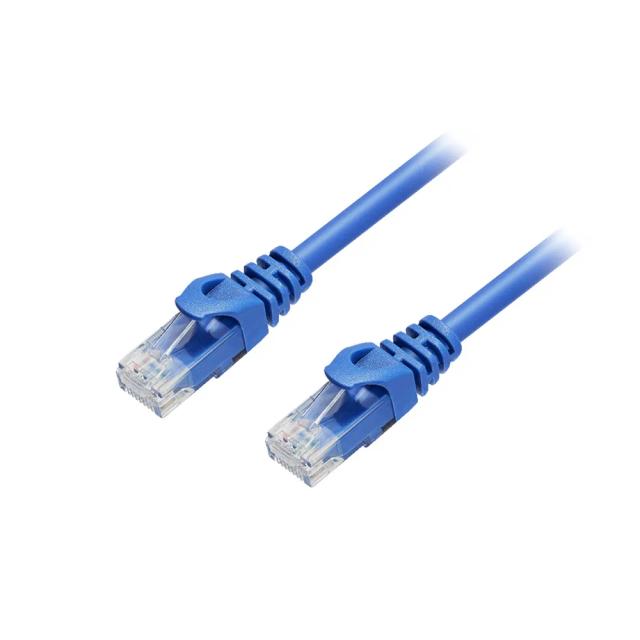 Ethernet Cable Supports Cat6 / Cat5e / Cat5 Standards, 550MHz, 10Gbps - RJ45 Computer Network Cable, Blue - 1.5m