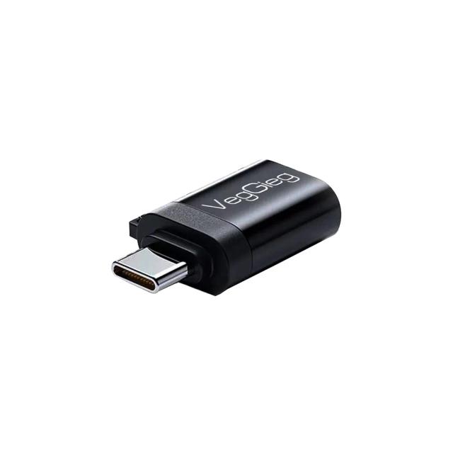 VegGieg USB Type-C to USB 3.0 Adapter for MacBook, iPad, Dell, Samsung, and More Type C Devices, 5Gbps, Black, TC-103