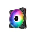DeepCool CF120 Plus 3in1 PC Fans 3 Packs 120mm 1800RPM PWM Case Fans ARGB Aura SYNC 52.5CFM Computer Cooling Fans Quiet Under 28.8dB(A) High Performance for ATX/MATX PC Cases - Black