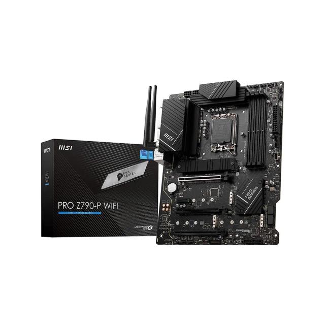 MSI PRO Z790-P WiFi ProSeries Motherboard (Supports 12th/13th/14th Gen Intel Processors, LGA 1700, DDR5, PCIe 5.0, M.2, 2.5Gbps LAN, USB 3.2 Gen2, Wi-Fi 6E, ATX)