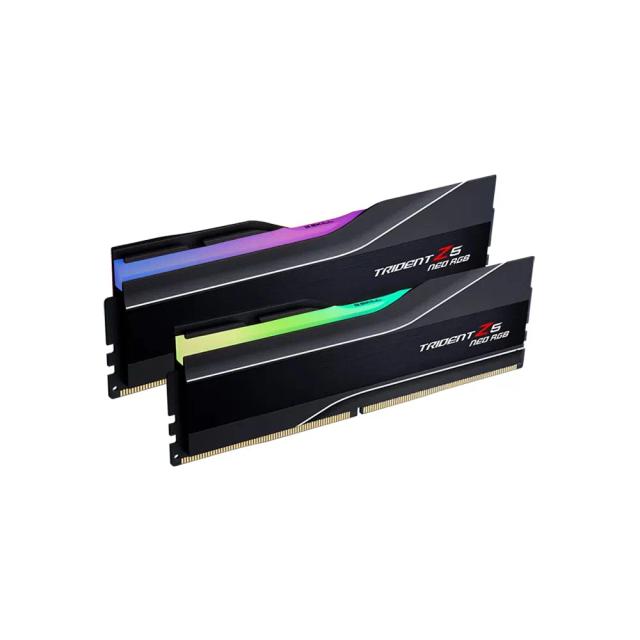G.SKILL Trident Z5 Neo RGB Series DDR5 RAM 64GB (2x32GB) 6000MT/s CL30 1.40V Desktop Computer Memory UDIMM (AMD Expo) - Matte Black
