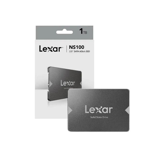 Lexar 1TB NS100 SSD 2.5” SATA III Internal Solid State Drive, Up to 550MB/s Read, Gray