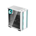 DeepCool CC560 WH Mid-Tower ATX PC Case, 4X Pre-Installed 120mm LED Fans, Tempered Glass Side Panel - White