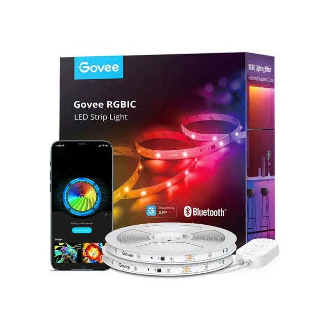 Govee RGBIC LED Strip Light H617E, 20m (2x10m) Smart LED Lights for Bedroom, Bluetooth LED Lights APP Control, DIY Multiple Colors on One Line, Color Changing LED Lights Music Sync