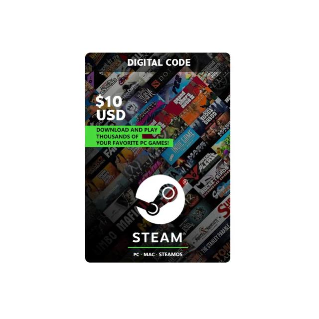 Steam Gift Card - $10 - Digital Code