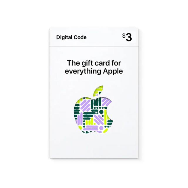 Apple Gift Card $3 - App Store, iTunes, iPhone, iPad, AirPods, MacBook, accessories and more
