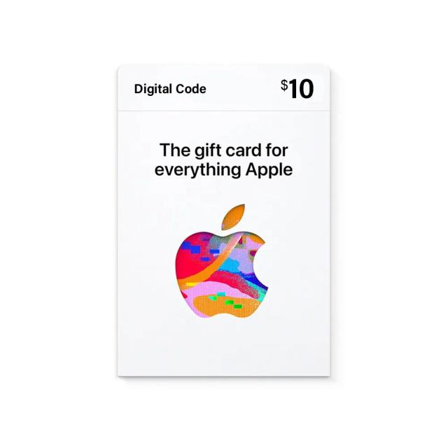 Apple Gift Card $10 - App Store, iTunes, iPhone, iPad, AirPods, MacBook, accessories and more