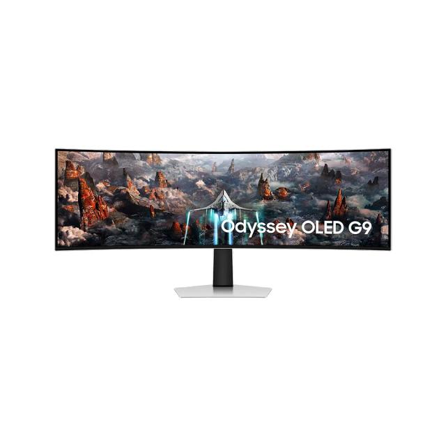 Samsung Odyssey G9 OLED 49" Gaming Monitor LS49CG934SUXXU, (5120x1440), 0.03ms, 240Hz, HDMI 2.1, Speakers Included, Adaptive-Sync - White