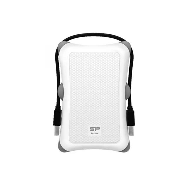 Silicon Power A30 2TB Rugged Portable External Hard Drive Armor, Shockproof USB 3.0 for PC, Mac, Xbox and PS4 - White