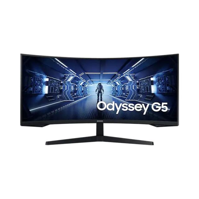 SAMSUNG 34" Odyssey G5 Ultra-Wide Gaming Monitor with 1000R Curved Screen, 1ms, FreeSync Premium, WQHD, LC34G55TWWNXZA, PS5 & XBOX Series X|S 120Hz, Black