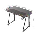 Twisted Minds A Shaped Gaming Desk Carbon Fiber Texture TM-A-1060-RGB - Black