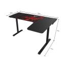 Eureka Ergonomic ERK-L60R-B-V2 L Shaped Gaming Desk, 60 Inch L60 Home Office Corner PC Computer Gamer Table Large Writing Workstation Gifts w Mouse Pad Cable Management, Space Saving, Easy to Assemble, Right Black
