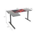 Eureka Ergonomic ERK-L60L-B-V2 L Shaped Gaming Desk, 60 Inch L60 Home Office Corner PC Computer Gamer Table Large Writing Workstation Gifts w Mouse Pad Cable Management, Space Saving, Easy to Assemble, Left, Black