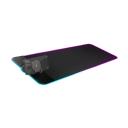 Wireless Charging Mouse Pad ,15W QiFast Wireless Charger,10 Lighting Modes, Non-Slip Rubber Base For Keyboard Mouse - Black